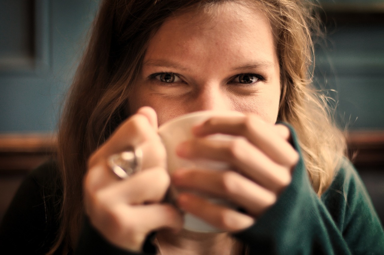 Property owner enjoying tea